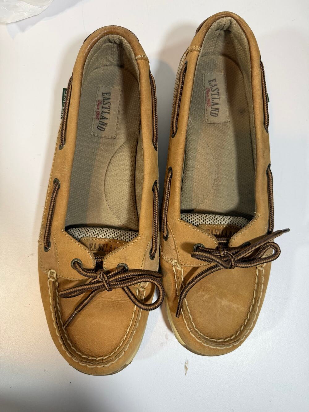 Eastland Sunrise Brown Leather Boat Shoe Comfort Cushioned Women's 10W